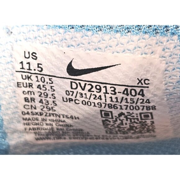 Nike G.T. Cut 3 EP Blue Fury Tangerine Basketball  Shoes DV2913-404 - Men\'s 11.5 main image 4